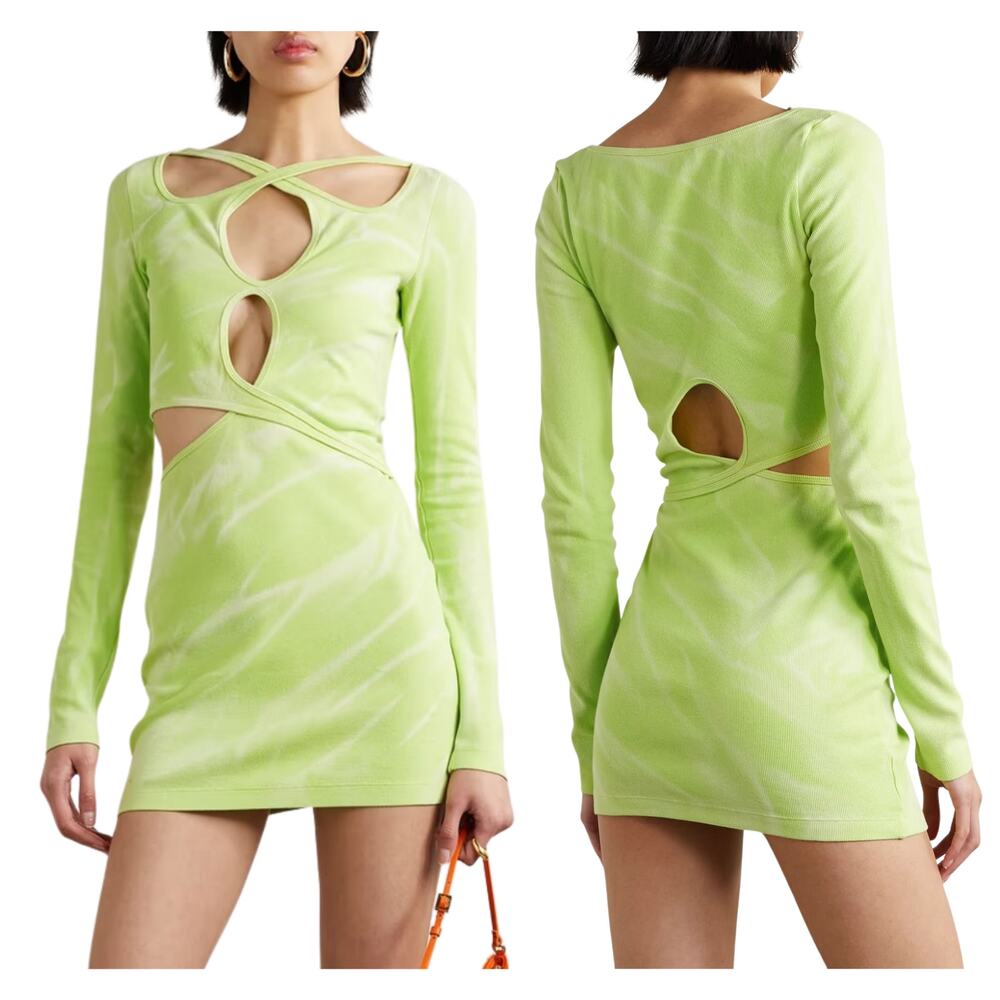 Dion Lee Interlink Cut Out Mini Dress Long Sleeve Party Cocktail Evening Hoco 8